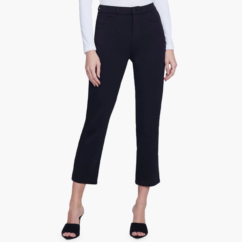 L'AGENCE Alexia High Waist Crop Cigarette Pants - Black - Size 26 - NWT
